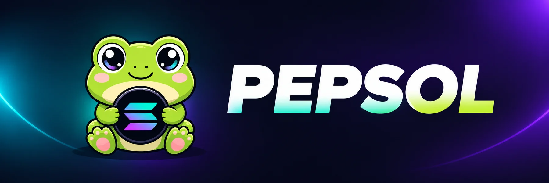 PEPSOL banner: the frog mascot with its Solana coin beside the PEPSOL wordmark